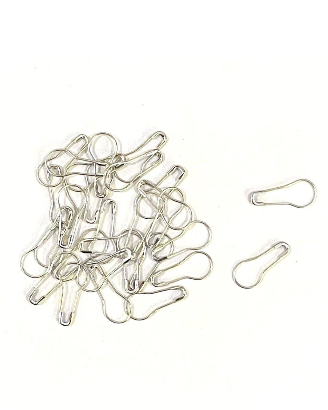 Coil Less Hijab Safety Pins - Silver (50 pcs) - Kef