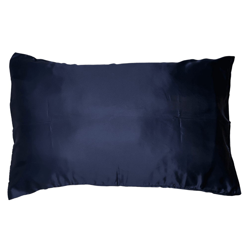 Satin Silk Standard Midnight Blue Pillowcase - Elva