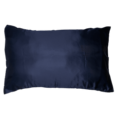 Satin Silk Standard Midnight Blue Pillowcase - Elva