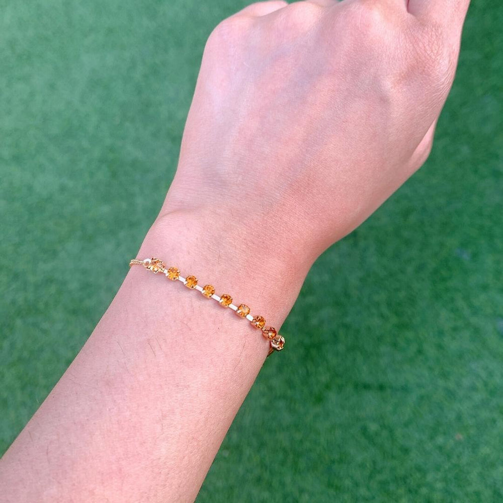 Crystal Stone Tennis Bracelet - Elva