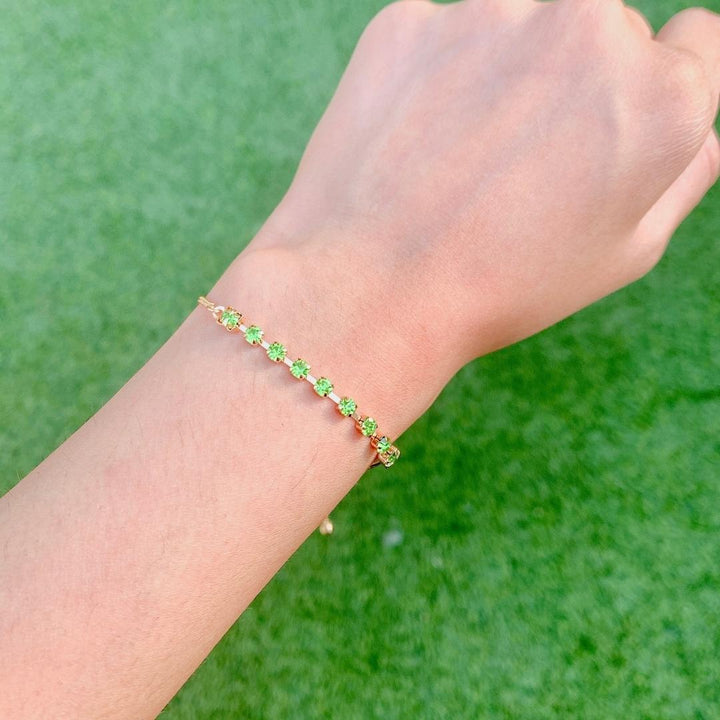 Crystal Stone Tennis Bracelet - Elva