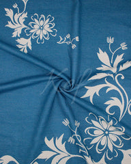 Floral Pashmina - Blue