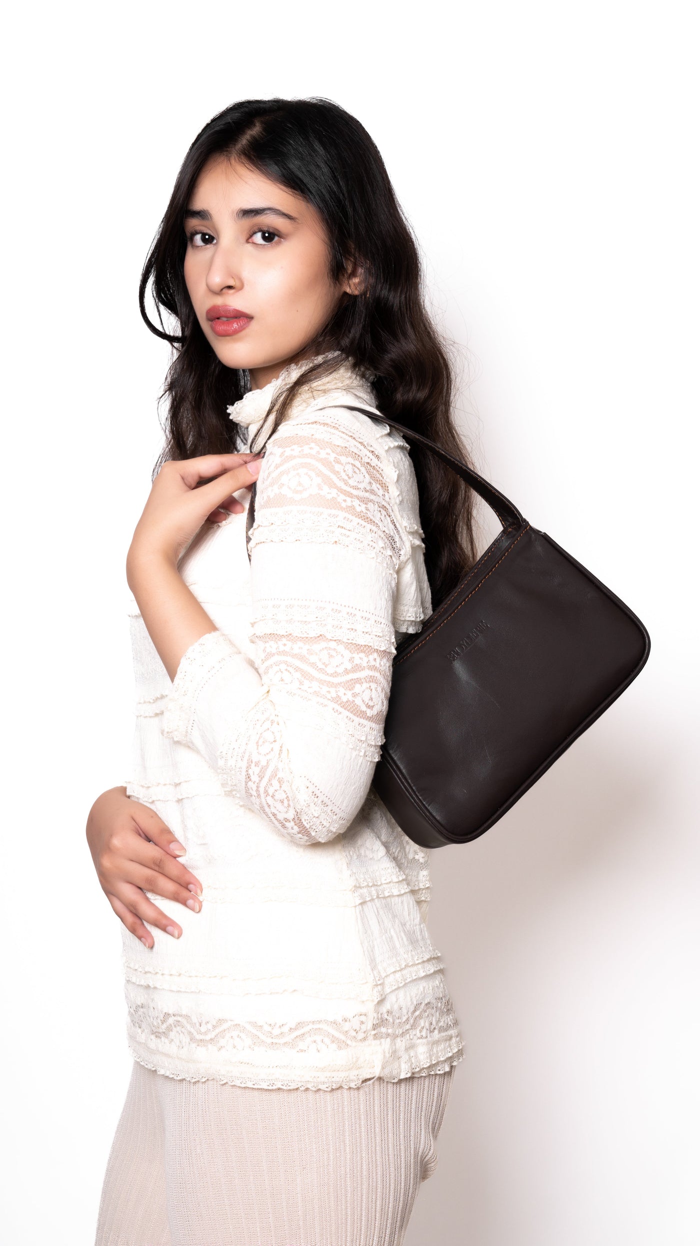 Small Leather Brown Shoulder Bag