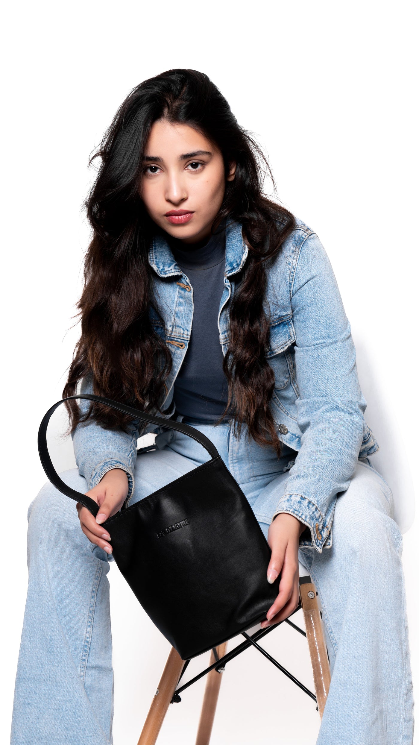Black Bucket Bag