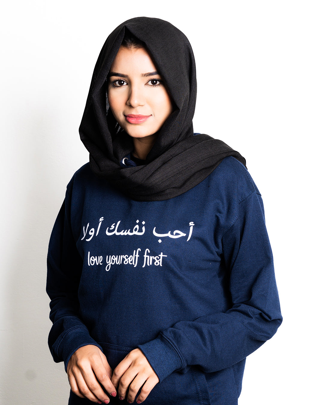 Hoodie - Navy Blue ( Love Yourself ) - Kef