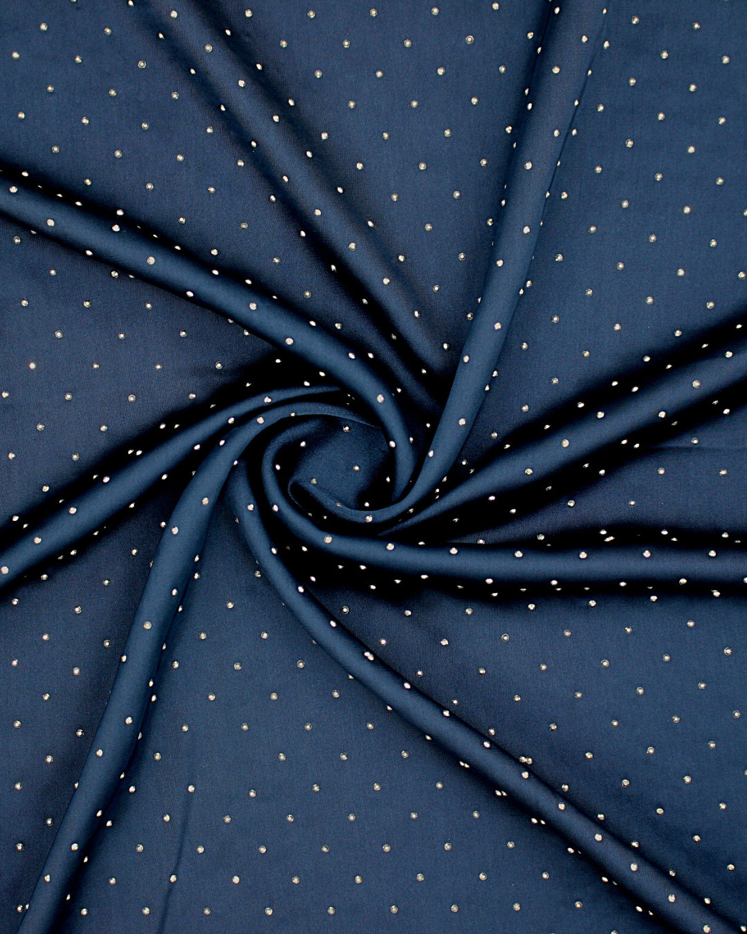 Dapple Dot Silk - Navy Blue - Kef