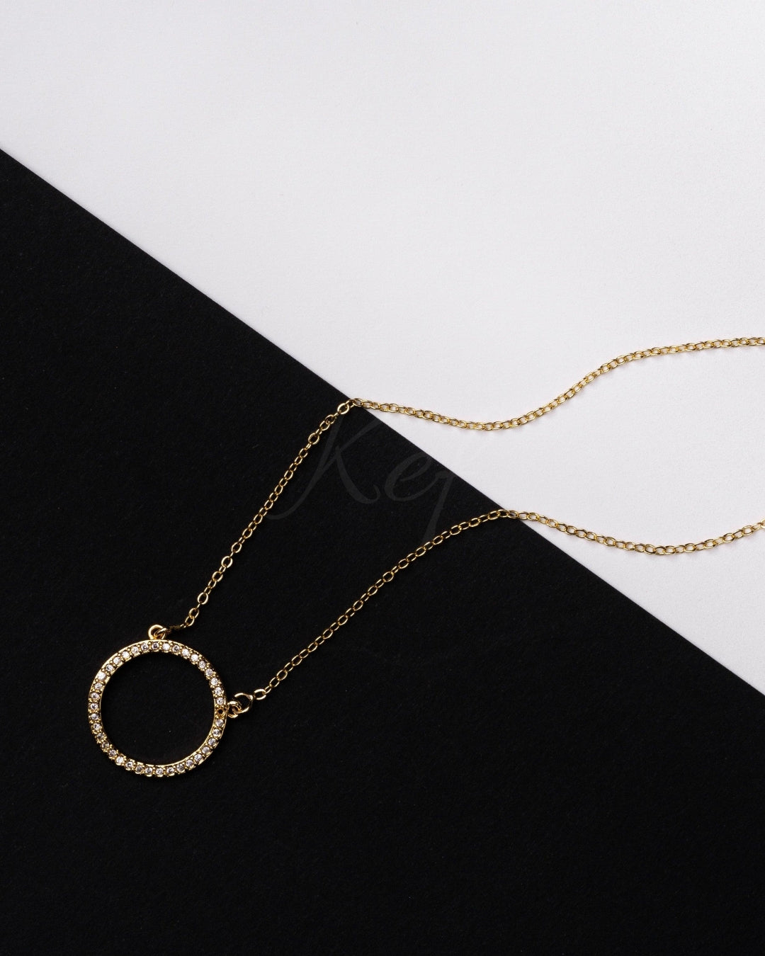 Necklace - Ring (Golden) - Kef