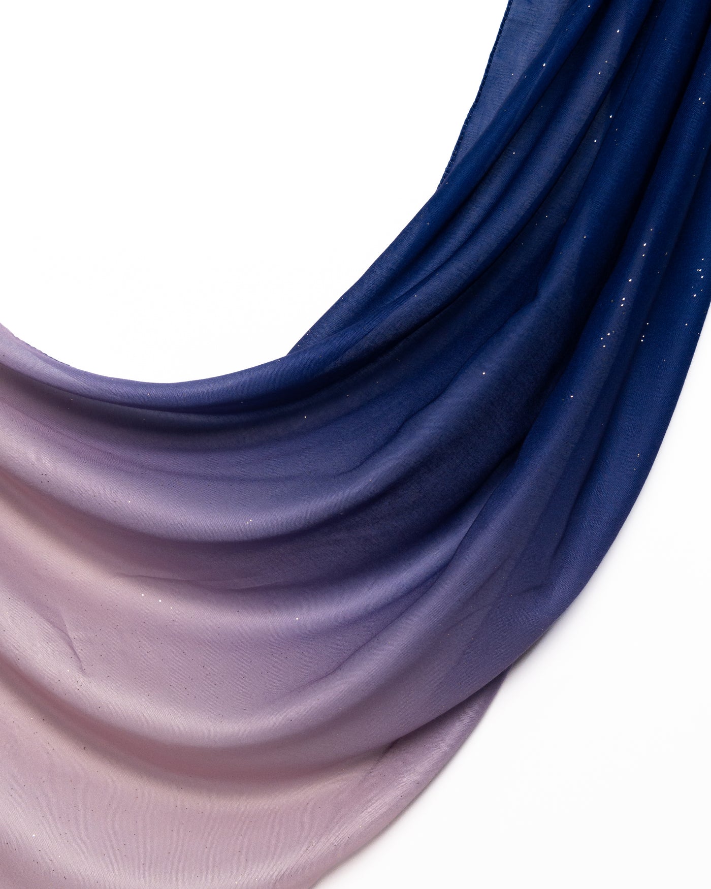 Glitter Ombre Lawn Hijab - Off Blue