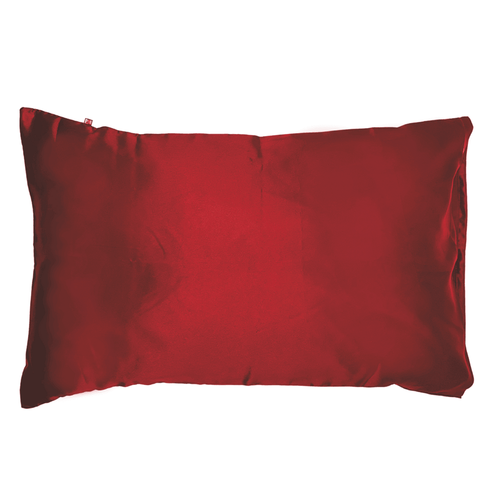 Satin Silk Standard Rosewood Red Pillowcase - Elva