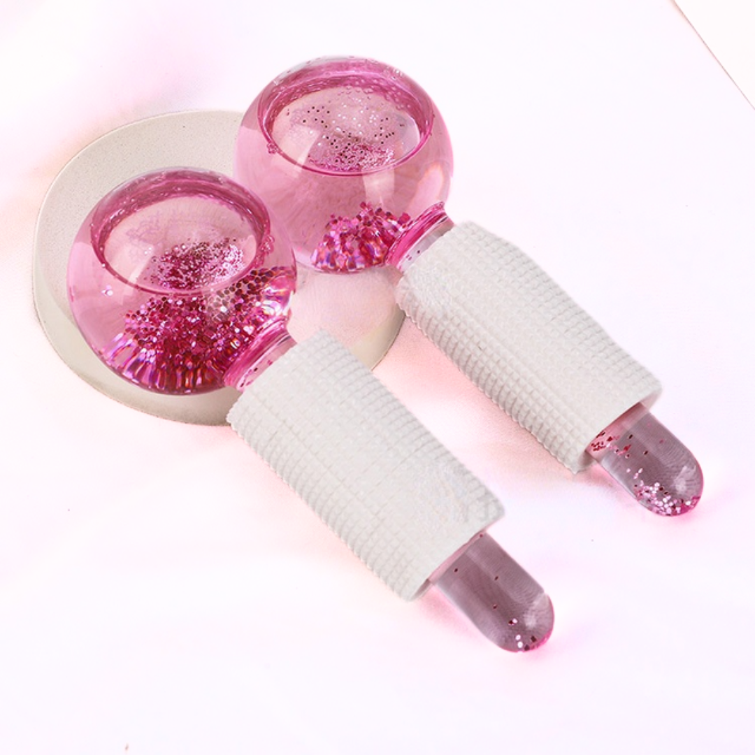 Beauty Crystal Ball Ice Rollers (Pair)