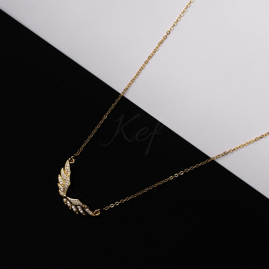 Necklace - Wings (Gold) - Kef