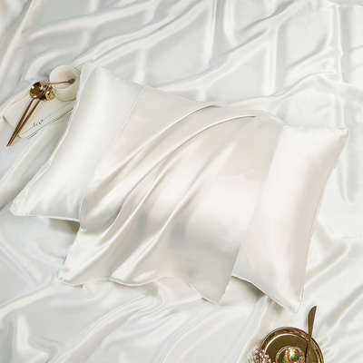 Satin Silk Standard Creamy White Pillowcase - Kef